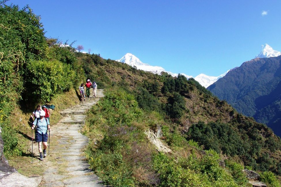 mountain trekking trail